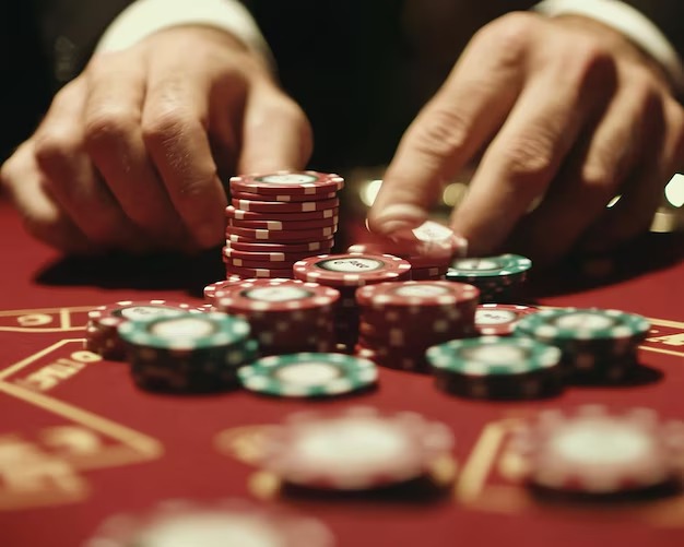 Live dealer at a Caishen Wins blackjack table on a mobile phone screen